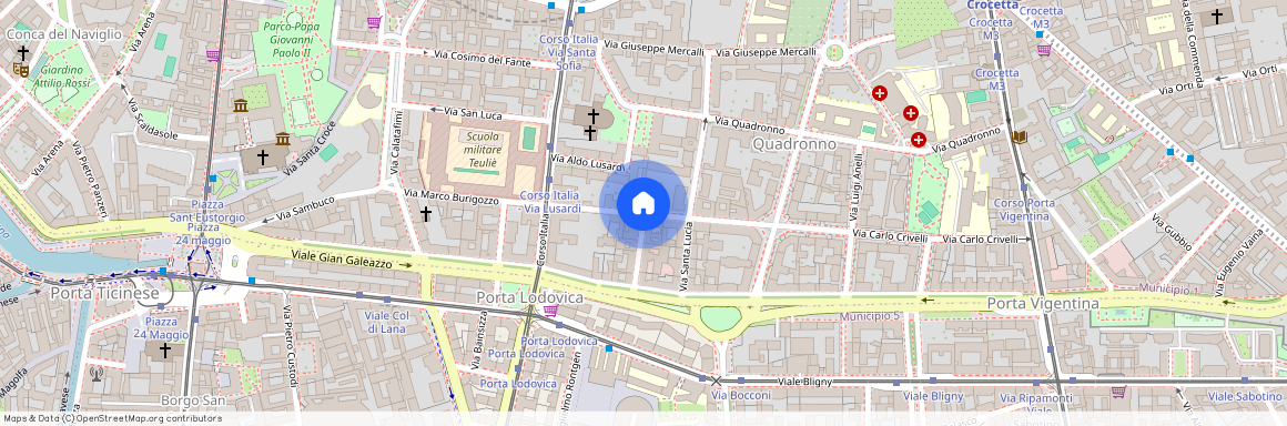 Via San Martino, Milan, Lombardy 20122