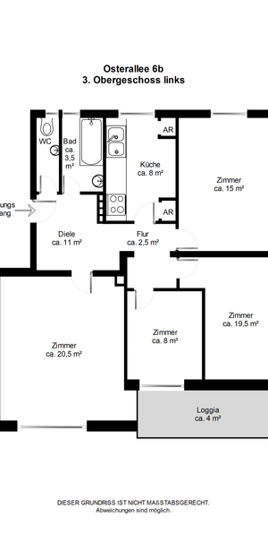 Helle Wohnung mit Loggia - Foto 2