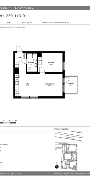 Axel Danielssons väg 2 E, Lindängen - Foto 2