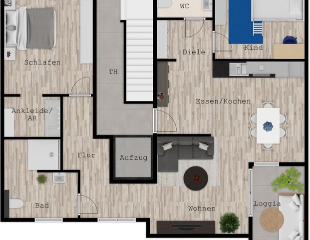 Neubau von 6 barrierearmen Komfort-Mietwohnungen in zentraler Lage von Oberhausen-Mitte - Foto 1