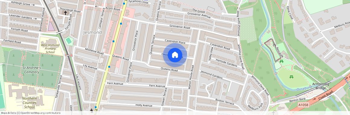 Devonshire Place, Jesmond, NE2