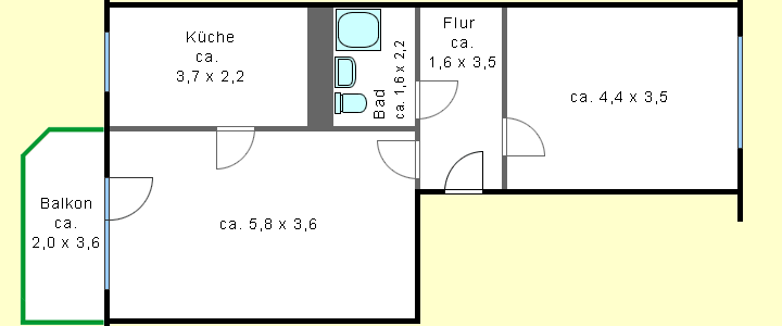 Verglaste Loggia und den Kulkwitzer See in Sichtweite… - Photo 1