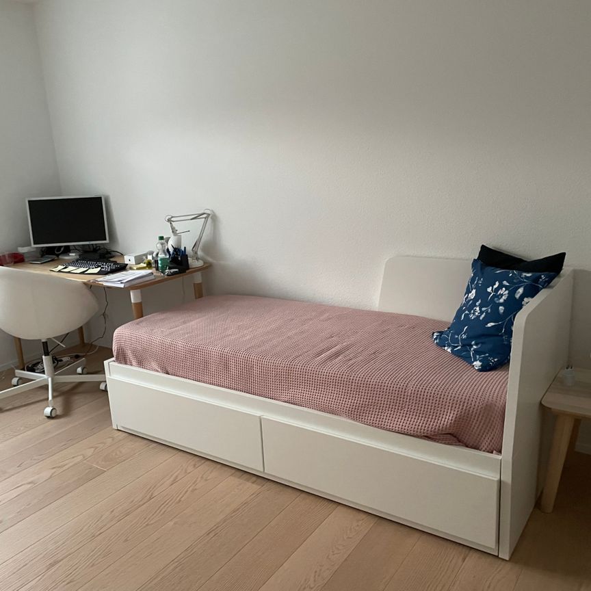 Bel appartement rénové de 3 pièces avec place de parking dans un endroit calme à Zurich - Foto 1