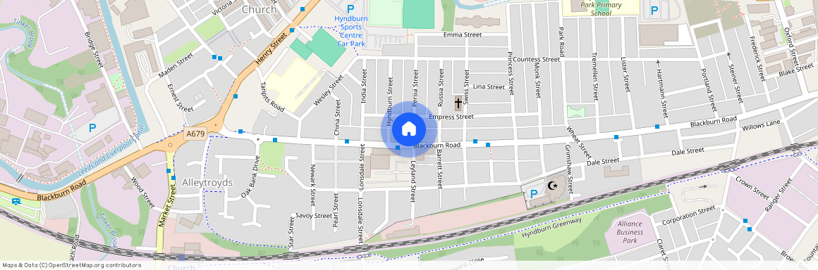 Flat above, 368 Blackburn Road