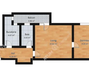 De inchiriat apartament cu 2 camere balcon etajul 1 in zona Mihai Viteazul din Sibiu - Photo 6