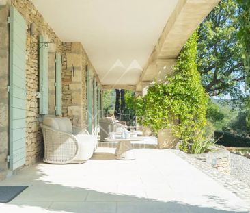 Gordes - Magnifique maison en pierre avec vue et piscine, à deux pa... - Photo 5