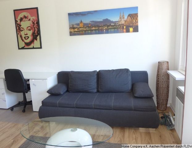 Aachen-City; Ruhiges, möbl. 1 Zi-App. mit Aussicht auf Stadtgarten - Photo 1