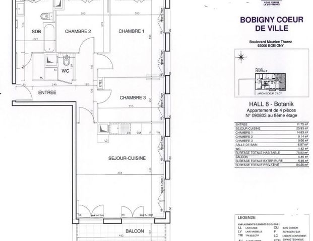 location Appartement T4 DE 78.7m² À BOBIGNY - Photo 1