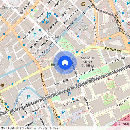 Greater Manchester, M1, Whitworth Street, Manchester