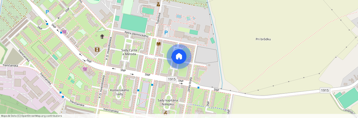 Pribinove sady, Nová Dubnica