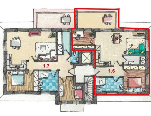 2.Obergeschoss mit 3 Zimmern im KfW-55-Haus mit EBK und hochwertiger Ausstattung in Wildeshausen - Foto 1