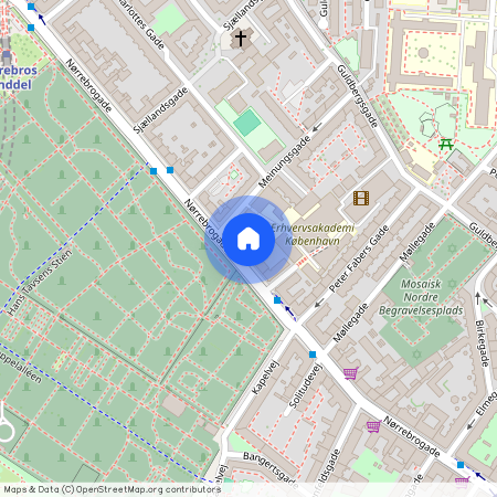 København N, Nørrebrogade 72B, 1. sal