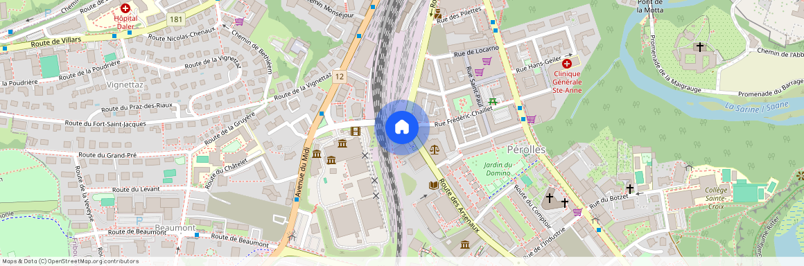 Route des Arsenaux 6, Entrée A, 1700 Fribourg