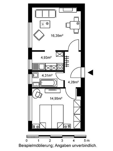 2-ZKB-Wohnung in Frankfurt-Hausen - Photo 3