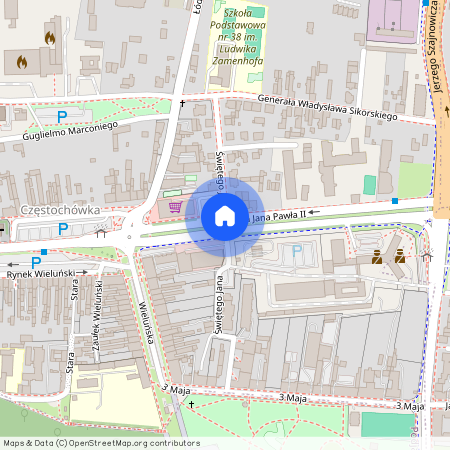 ul. św. Jana, Częstochówka, Częstochówka-Parkitka, Częstochowa, śląskie