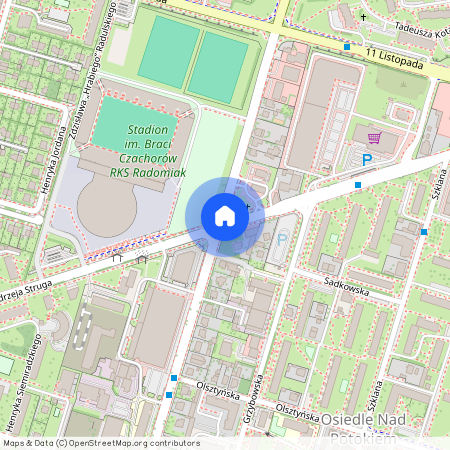 ul. Andrzeja Struga, Osiedle Nad Potokiem, Radom, mazowieckie