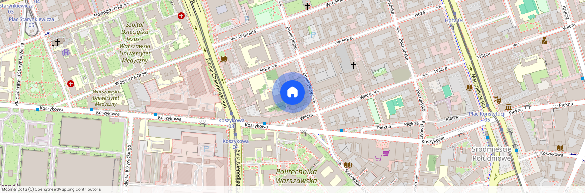 Warszawa Śródmieście, Emilii Plater