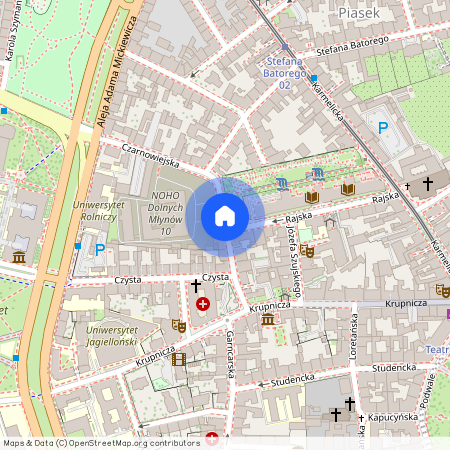 ul. Dolnych Młynów, Piasek, Stare Miasto, Kraków, małopolskie