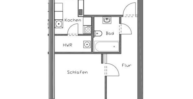 gz-i.de: Erstbezug! Charmante 2- Zimmer -Wohnung mit Balkon u. separten Eingang - Foto 1