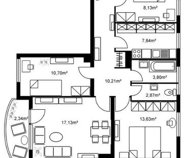 Helle 3,5-Zimmer-Wohnung mit Balkon in Hanau Großauheim - Photo 6