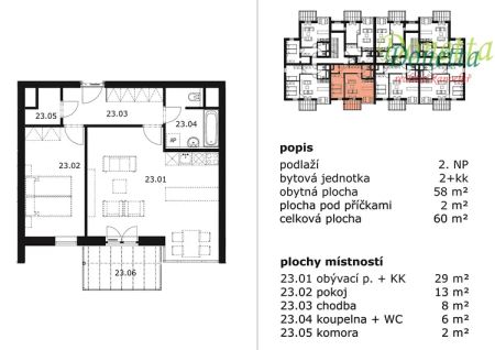 Pronájem bytu 2+kk, balkon 7 m - Photo 5