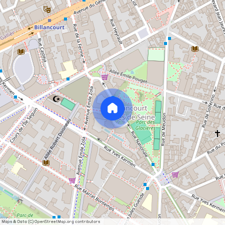 Building Place Paul Verlaine - montaigne - 1383557, Place Paul Verlaine, Boulogne-Billancourt