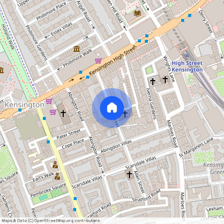 Wynnstay Gardens, Allen Street, Kensington, London, W8