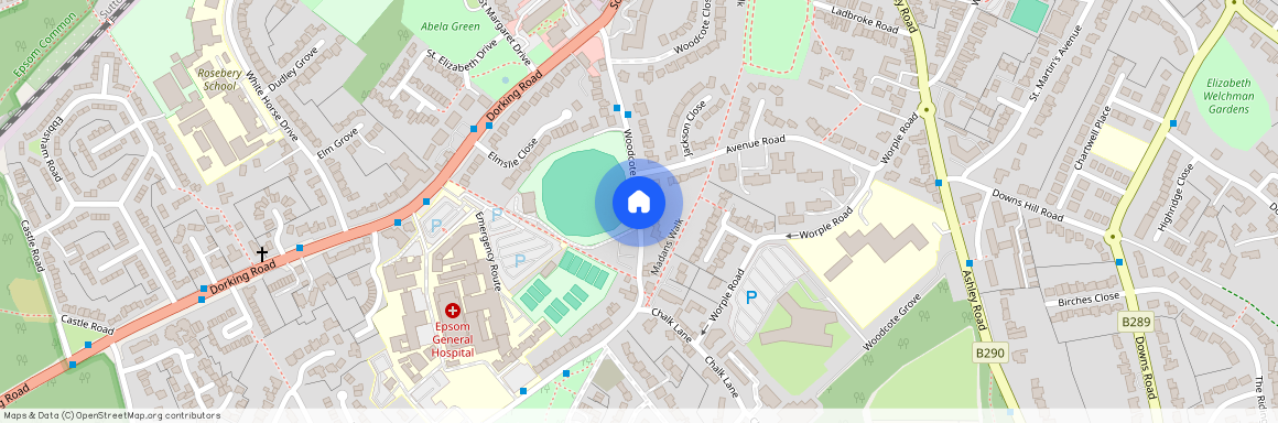 Woodcote Road, Epsom, Surrey, KT18 7QS