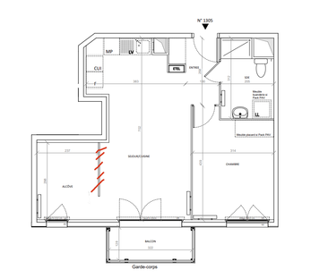 2 pièces - Meublé - 52,85 m² - 3ème étage - Colocation non autorisée - Photo 4
