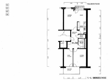 Nähe Badischer Bahnhof und Erlenmattpark - 3 1/2 Zimmer-Wohnung im 4. OG - Photo 2