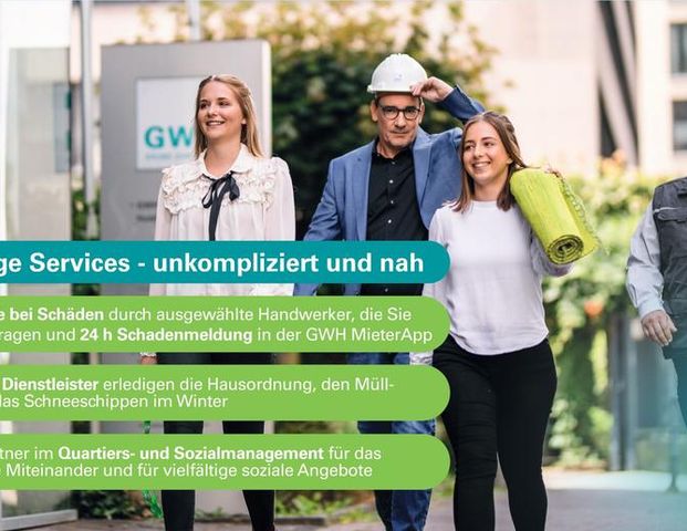 2-ZKB-Wohnung in Frankfurt-Hausen sucht neue Bewohner! - Photo 1