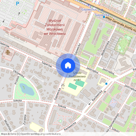 ul. Gajowicka, Borek, Krzyki, Wrocław, dolnośląskie