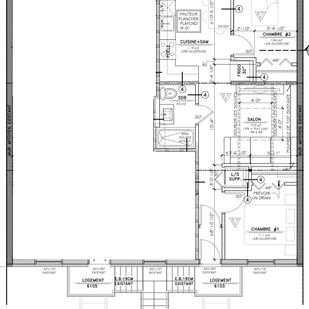 À LOUER : Élégant 4 ½ Rénové à Ville-Ém - Photo 2