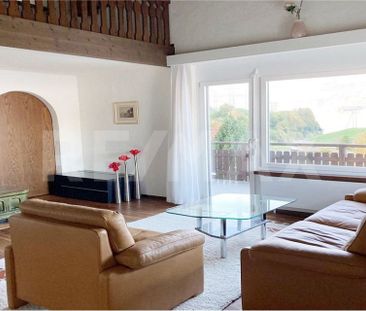 Traumhafte 3.5-Zi.-Miet-Wohnung mit Weitsicht und heimeligem Kachel... - Foto 1
