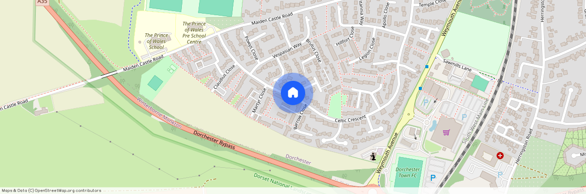 Celtic Crescent, Dorchester, DT1