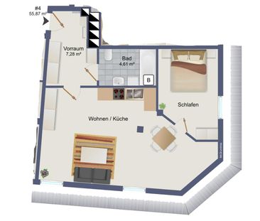 Helle, freundliche Wohnung in Zentrumslage von Graz zur Miete - Photo 3