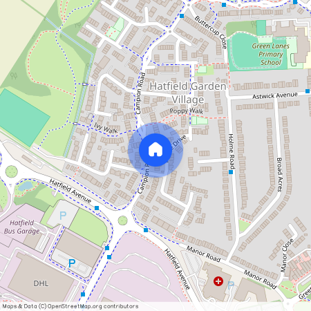 Campion Road, Hatfield, Hertfordshire, AL10 9FL