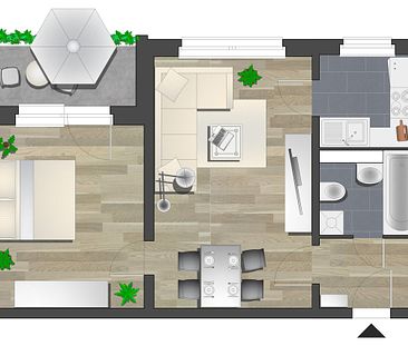 Beste Aussichten für Paare - 2-Raum-Wohnung mit Balkon - Foto 5