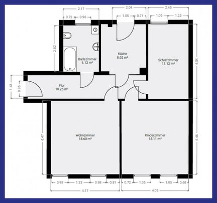 3-Raum-Wohnung im Erdgeschoss (970) - Photo 1