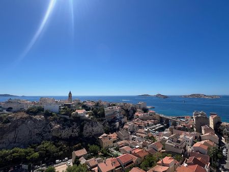 LOCATION APPARTEMENT MEUBLÉ TYPE 4 88M2 BALCON FILANT SPLENDIDE VUE MER ET VALLON DES AUFFES 35 BD CIEUSSA 130 - Photo 2