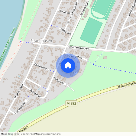 Beckasingatan, Lomma