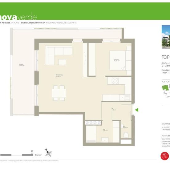 2 Zimmer mit riesen Loggia - traumhaft!! - Photo 1