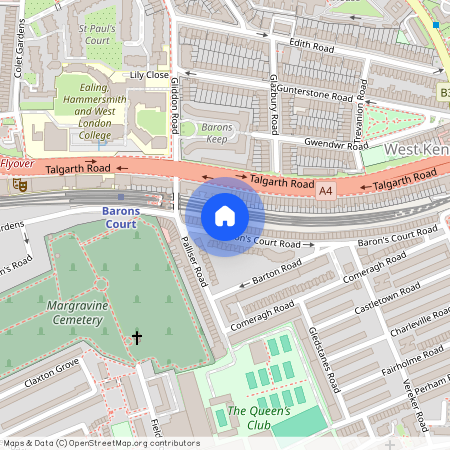 Barons Court Road, London W14