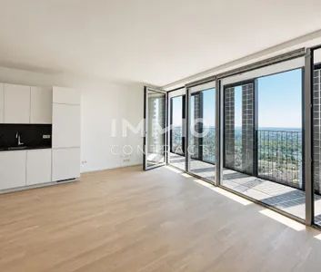 Erstbezug Studio mit Weitblick: 10sqm Loggia - 40. Etage - U1 Donauinsel. DC2 Tower - Foto 1