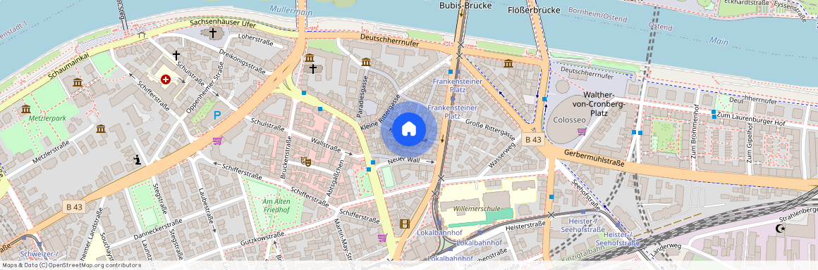 Klappergasse, 60594 Frankfurt am Main - Sachsenhausen