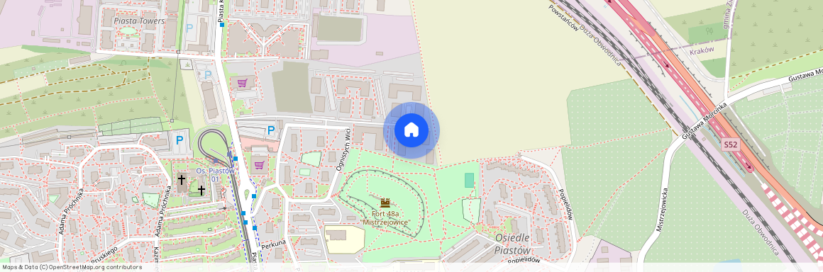 ul. Piastowska, Mistrzejowice, Mistrzejowice, Kraków, małopolskie