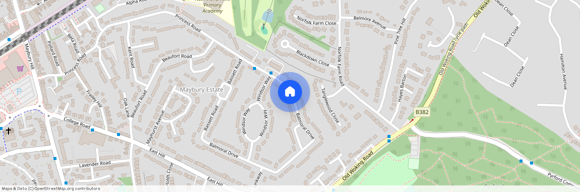 GU22 8EZ, Woking