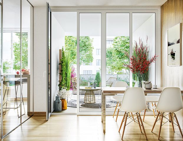 Hohe Fenster, Fußbodenheizung: Komfort genießen in den Lindenhöfen der Steimker Gärten - Photo 1