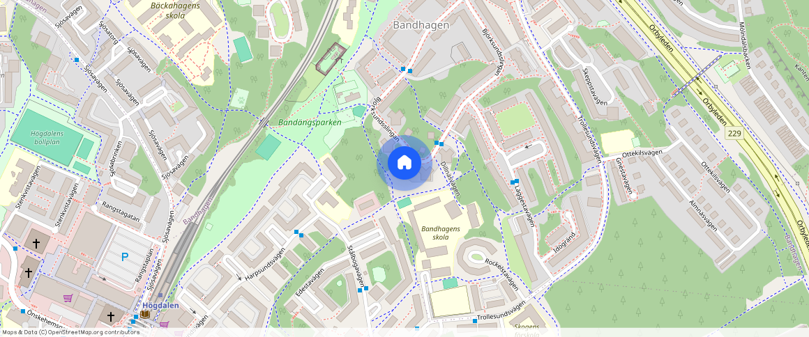 Björksundsslingan **, Bandhagen