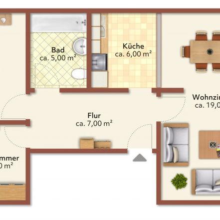 3 Raum-Wohnung mit verglastem Balkon und Aufzug - Photo 2